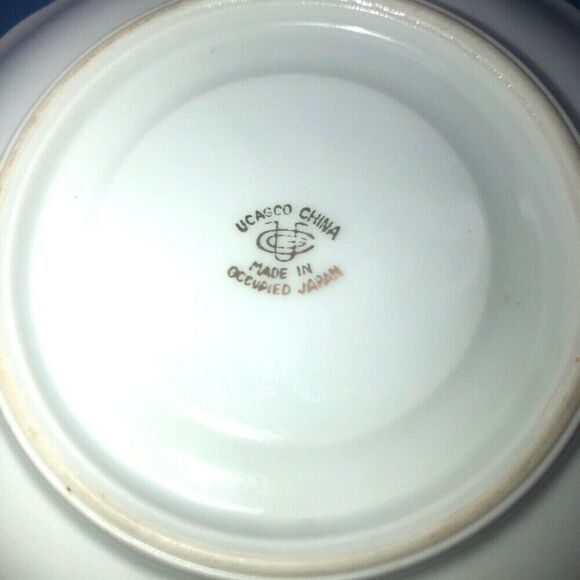 Demitasse Ucagco China vintage"Made in Occupied Japan" Tea Cup 1.5 2 pc - Picture 5 of 5